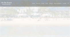 Desktop Screenshot of onthebeachnoosa.com.au